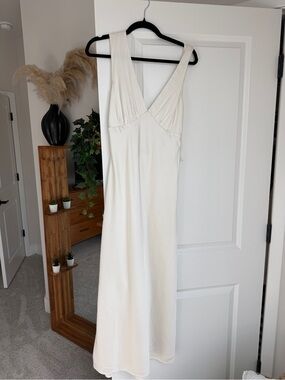 white and navy striped maxi dress Frank Lyman Navy/White Stripe Maxi Dress Style 251188